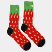 Chaussette Chaussettes Motif Arrière - plan fraise (Droite)