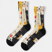 Chaussette Chaussettes Motif Chat Pour Amoureux de les chats (Gauche)