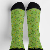 Chaussette Chaussettes Motif de dessin de grenouille (Haut)