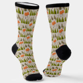Chaussette Chaussettes Motif de forêt d'automne (Angulaire)