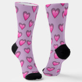 Chaussette Chaussettes Motif du coeur (Angulaire)