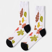 Chaussette Chaussettes Motif feuille (Gauche)