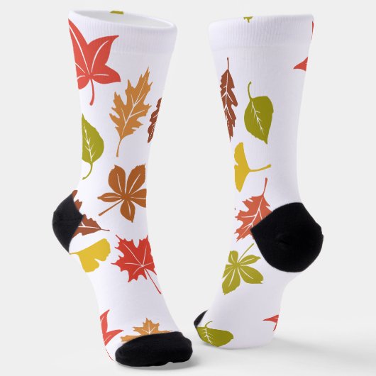 Chaussette Chaussettes Motif feuille (Angulaire)