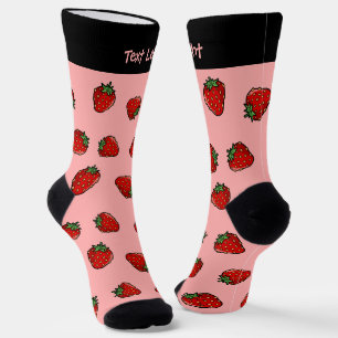 Chaussette Chaussettes Motif Icône fraise