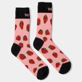 Chaussette Chaussettes Motif Icône fraise (Droite)