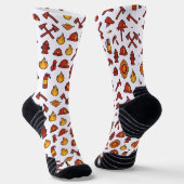 Chaussette Chaussettes Motif Icons Pompier (Angulaire)