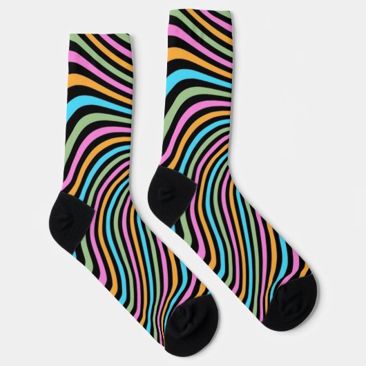 Chaussette Chaussettes Motif Whacky Line (Droite)