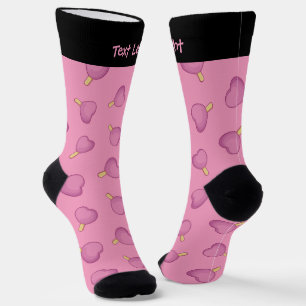 Chaussette Chaussettes Motifs à base de crème de coeur