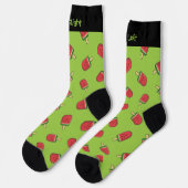Chaussette Chaussettes Motifs à la crème de glace Watermelon (Gauche)