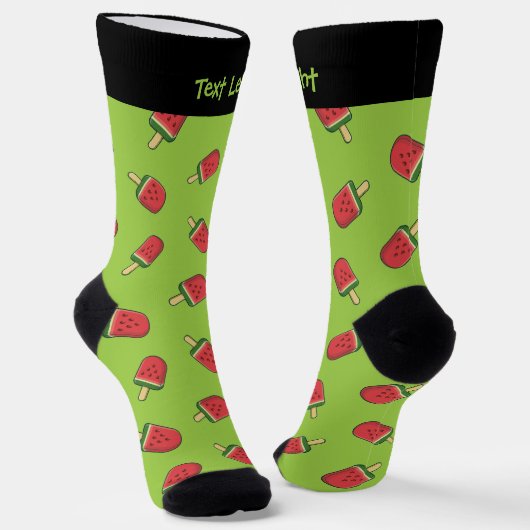 Chaussette Chaussettes Motifs à la crème de glace Watermelon (Angulaire)