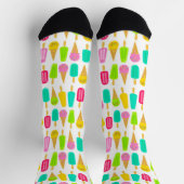 Chaussette Chaussettes Motifs à la crème glacée brillante (Haut)