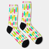 Chaussette Chaussettes Motifs à la crème glacée brillante (Droite)