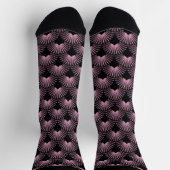 Chaussette Chaussettes motifs Art déco noir et rose (Haut)
