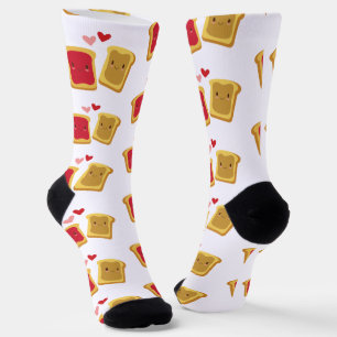 Chaussette Chaussettes Motifs au beurre d'arachide et à la ge