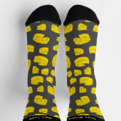 Chaussette Chaussettes Motifs au fromage jaune (Haut)