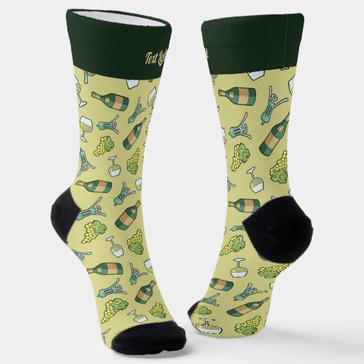 Chaussette Chaussettes Motifs au vin blanc (Angulaire)