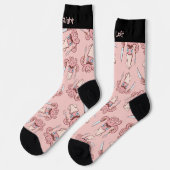 Chaussette Chaussettes Motifs caricaturales pour chef de calm (Gauche)