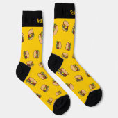 Chaussette Chaussettes Motifs Cheeseburger (Droite)