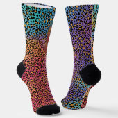 Chaussette Chaussettes Motifs Cheetah Leopard - Wild & Stylis (Angulaire)
