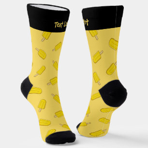 Chaussette Chaussettes Motifs citron en crème glacée
