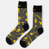 Chaussette Chaussettes Motifs de construction (Gauche)
