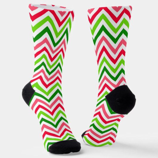 Chaussette Chaussettes Motifs de pastèque Chevron (Angulaire)