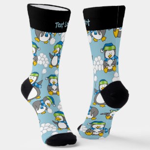 Chaussette Chaussettes Motifs de petits pingouins