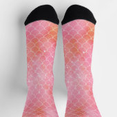 Chaussette Chaussettes Motifs de sirène rose (Haut)