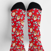 Chaussette Chaussettes Motifs de soccer Egghead (Haut)