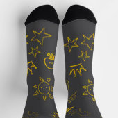 Chaussette Chaussettes motifs dessinées à la main (Haut)