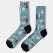 Chaussette Chaussettes Motifs d'instruments de musique (Gauche)