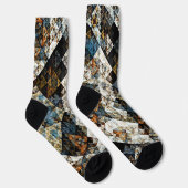 Chaussette Chaussettes Motifs élégantes Abstraites (Droite)