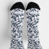 Chaussette Chaussettes Motifs en bambou noir (Haut)