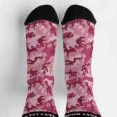 Chaussette Chaussettes Motifs en camouflage rose (Haut)