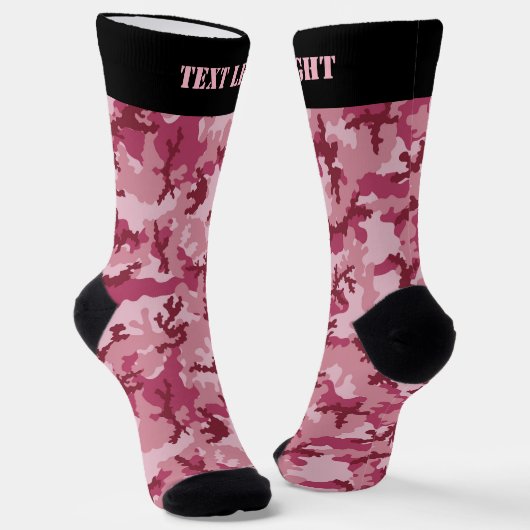 Chaussette Chaussettes Motifs en camouflage rose (Angulaire)