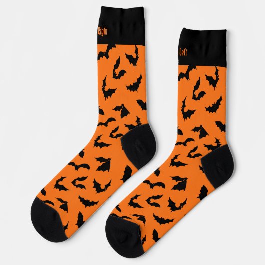 Chaussette Chaussettes Motifs en silhouettes de chauve-souris (Gauche)