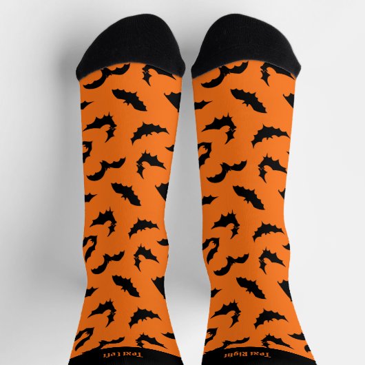 Chaussette Chaussettes Motifs en silhouettes de chauve-souris (Haut)