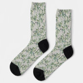 Chaussette Chaussettes Motifs Eucalyptus (Gauche)