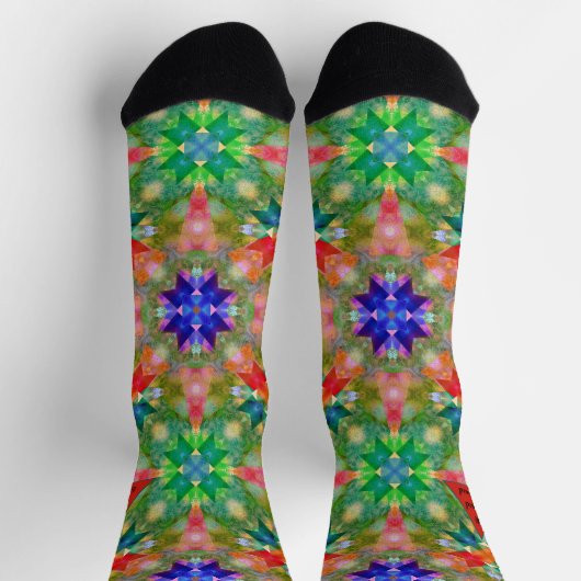 Chaussette Chaussettes Motifs Festives de Noël en marche et e (Haut)