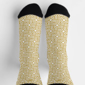 Chaussette Chaussettes Motifs géométriques blanches en or (Haut)