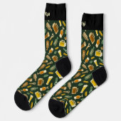 Chaussette Chaussettes Motifs Icônes Bières (Gauche)