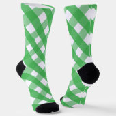 Chaussette Chaussettes Motifs Monogrammes En vichy Vert (Angulaire)