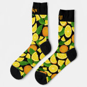 Chaussette Chaussettes Motifs orange (Gauche)