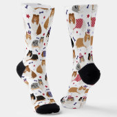 Chaussette Chaussettes Motifs Patriotic Rough Collie (Angulaire)