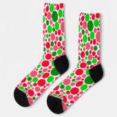 Chaussette Chaussettes Motifs Pois de pastèque (Gauche)