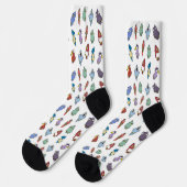 Chaussette Chaussettes Motifs pour oiseaux caricaturales amus (Gauche)