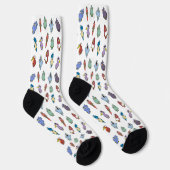 Chaussette Chaussettes Motifs pour oiseaux caricaturales amus (Droite)