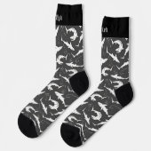 Chaussette Chaussettes Motifs pour requins et crochets (Gauche)