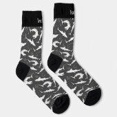 Chaussette Chaussettes Motifs pour requins et crochets (Droite)