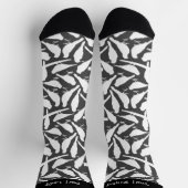 Chaussette Chaussettes Motifs pour silhouettes d'oiseaux (Haut)